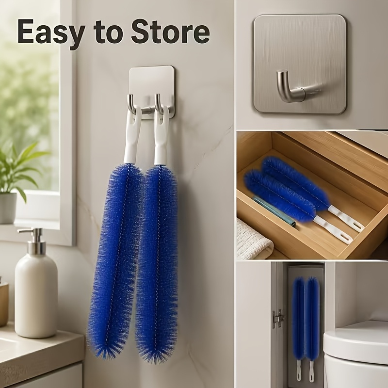 2pcs Set (Fan Cleaning Brush + Hook), Flexible Dusting Tool